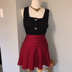 Candies red and black skirt